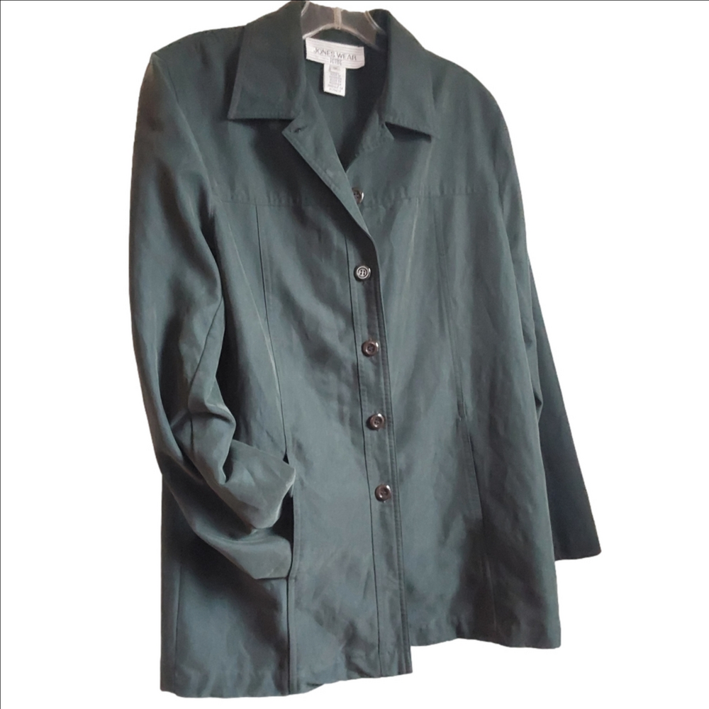 Jones Wear Sport Petite New York Women's Dark Green Blazer